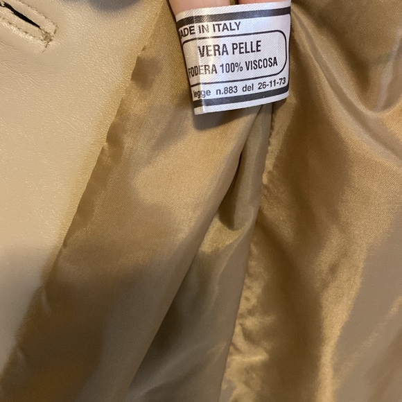 Vera Pelle Faux Leather Jacket/Blazer. Made in Italy. Looks real. Size 44. - Picture 7 of 7